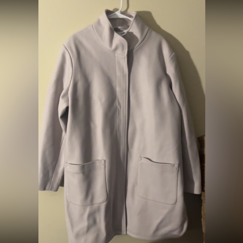 Old Navy Women's Light Gray Trench Coat